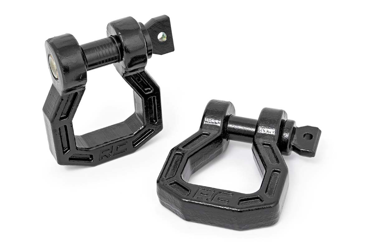 Rough Country - D-Ring - Forged - Pair - Black - RS118