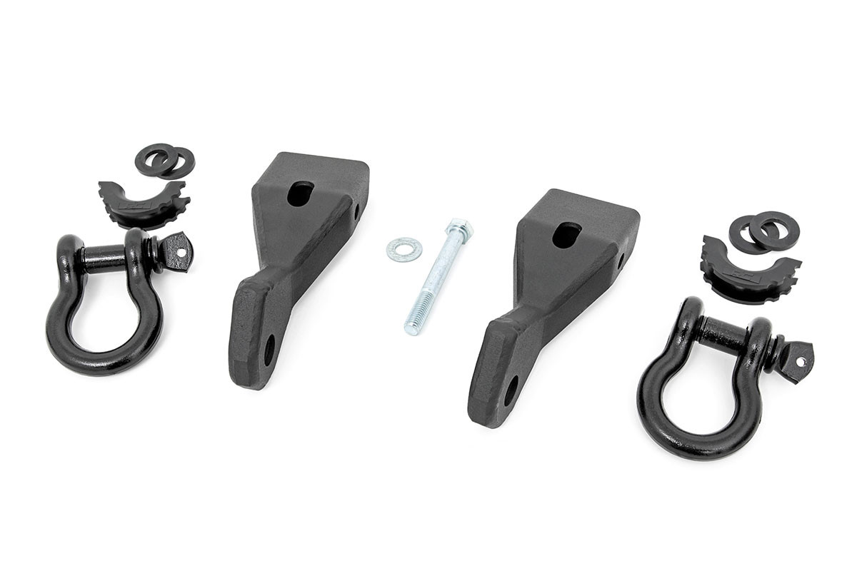 Rough Country - Tow Hook Brackets - D-Ring Combo - Chevy/GMC 1500 (07-13) - RS156
