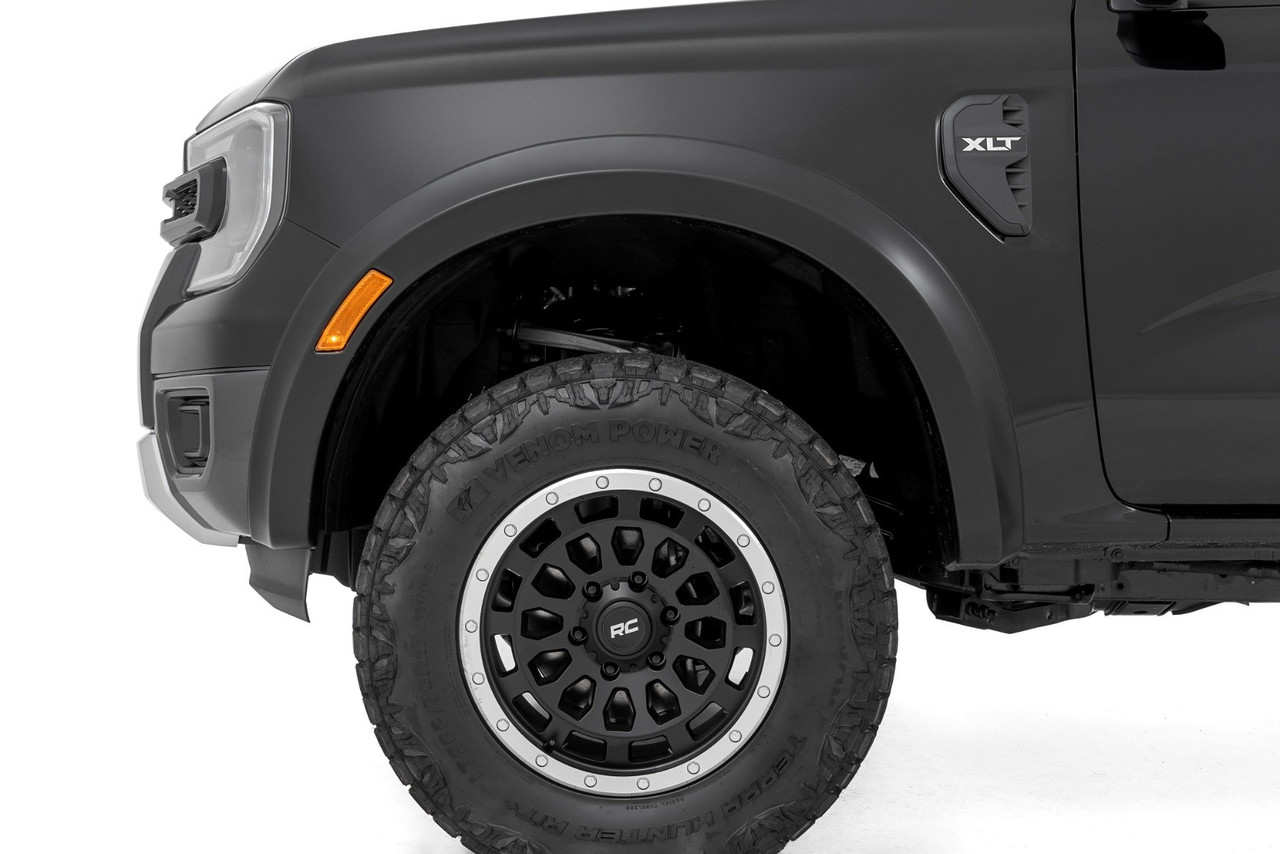 Rough Country - Fender Flares - Sport - YZ Oxford White - Ford Ranger 2WD/4WD (2024-2025) - S-F12401-YZ
