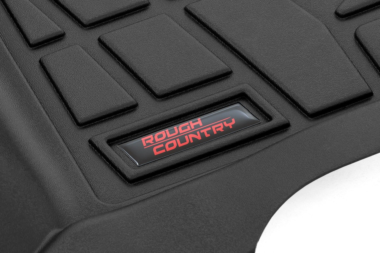 Rough Country - Sure-Fit Floor Mats- Front & Rear - Chevy/GMC Canyon/Colorado 2WD/4WD(2023-2025) - SM21313 - SM21313