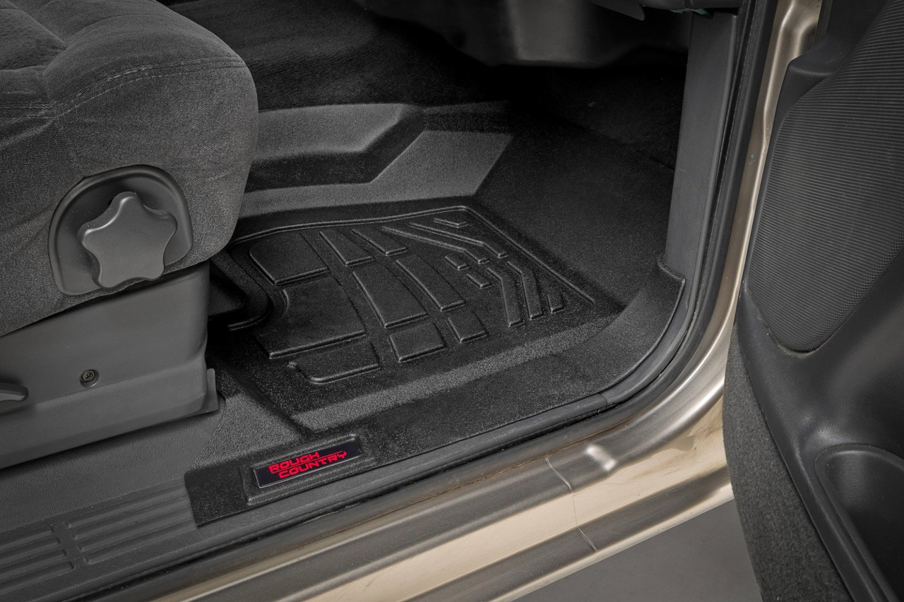 Rough Country - Sure-Fit Floor Mats - Front - Chevy/GMC 1500 (99-06 & Classic) - SM2991A