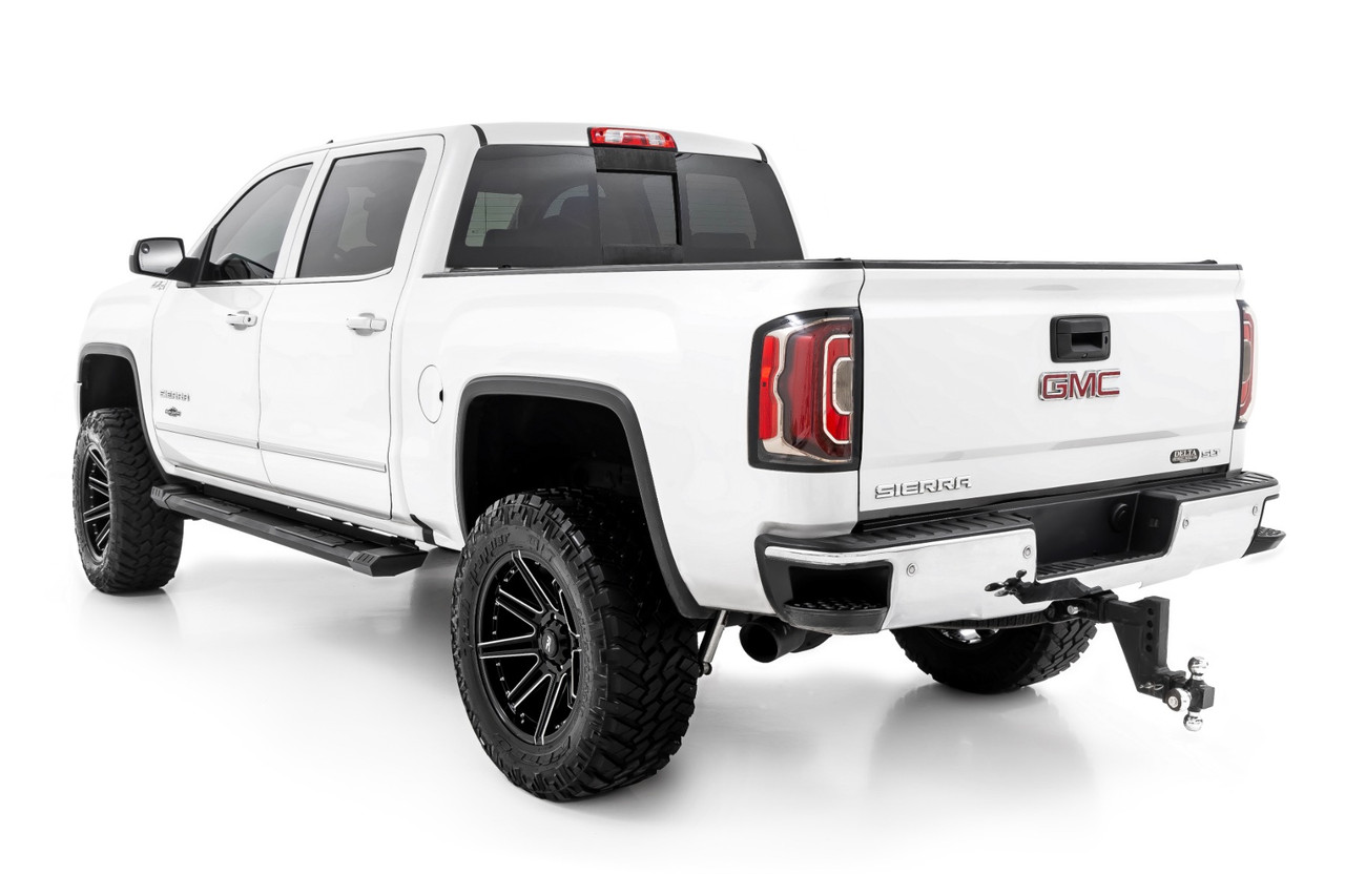 Rough Country - HD2 Aluminum Running Boards - Crew Cab - Chevy/GMC 1500/2500HD/3500HD (07-19 & Classic) - SRB071785A