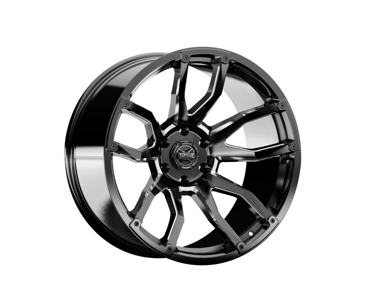 Rough Country - Torque Impact/Gloss Black w/Milled Accents/20x9/6x5.5/-12mm - TW403C-20908333-12