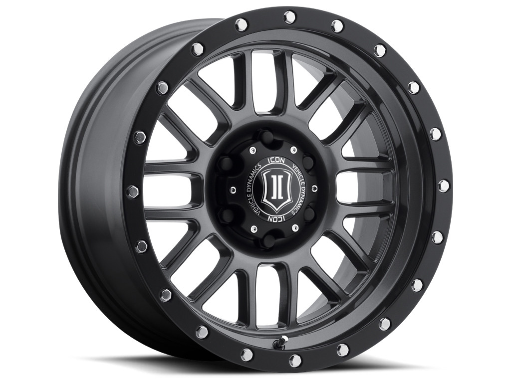 ICON ALLOYS ALPHA GUN MTL - 17 X 8.5 / 6 X 5.5 / 0MM / 4.75" BS - 1217858347GM