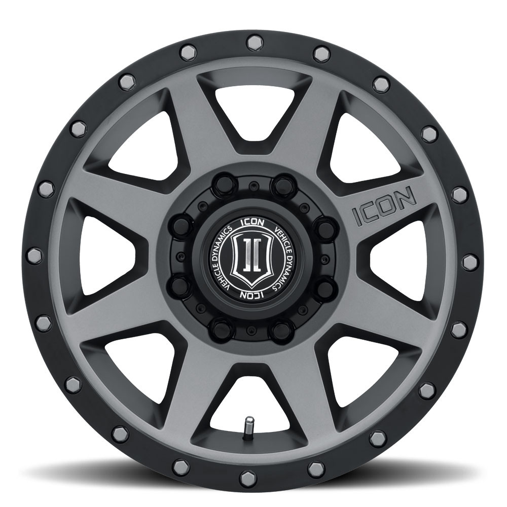 ICON ALLOYS REBOUND HD TITANIUM - 17 X 8.5 / 8 X 6.5 / 13MM / 5.25" BS - 1817858052TT