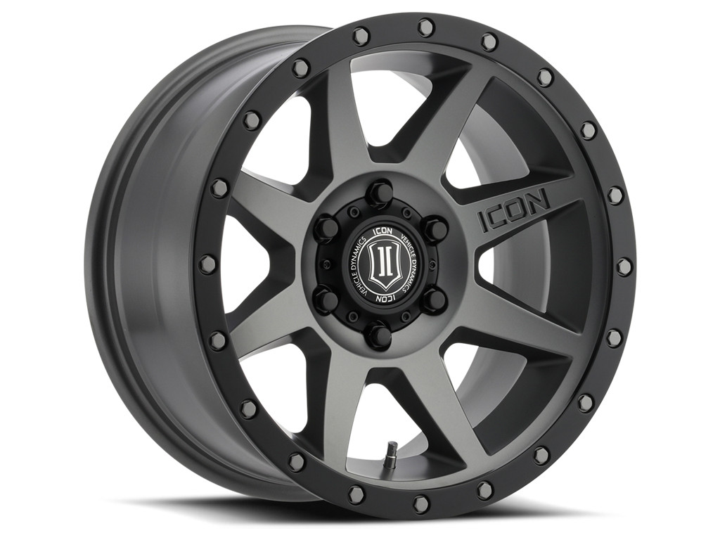 ICON ALLOYS REBOUND TITANIUM -18 x 9 / 5 x 5" / -12MM / 4.5" BS - 1818907345TT