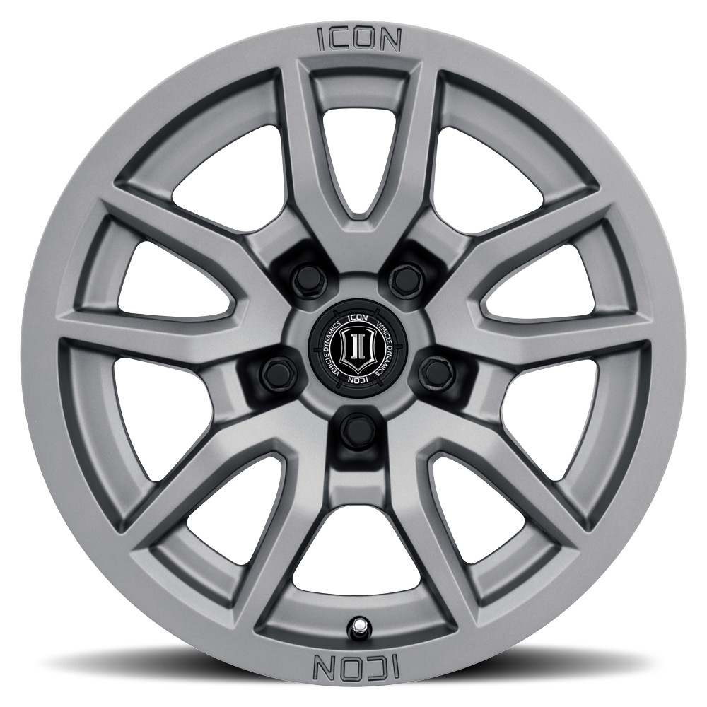 ICON ALLOYS VECTOR 5 TITANIUM -17 x 8.5 / 5 x 5" / -6MM / 4.5" BS - 2617857345TT