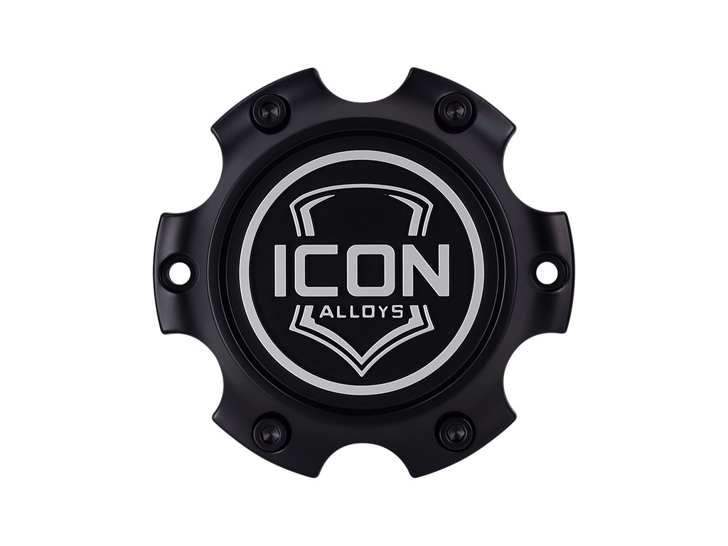 ICON Alloys Center Cap with Embossed Logo for ICON Alloys w/6 x 135 Bolt Pattern - RX-6135-S2
