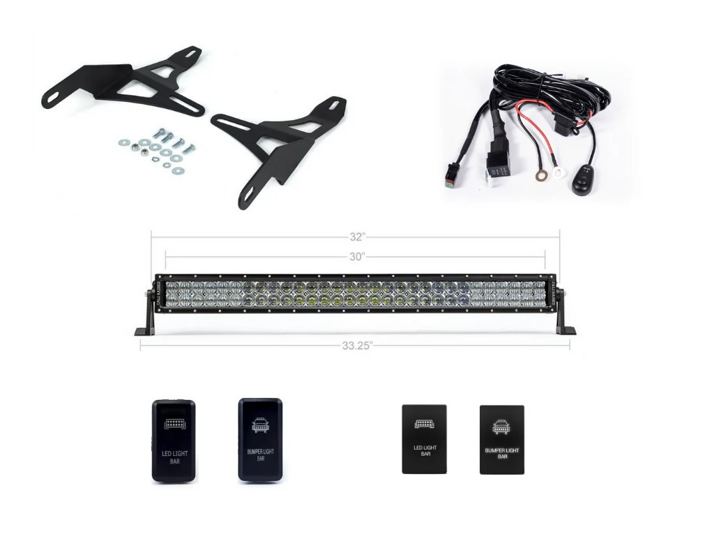 Lower Bumper Hidden 32" Light Bar Kit