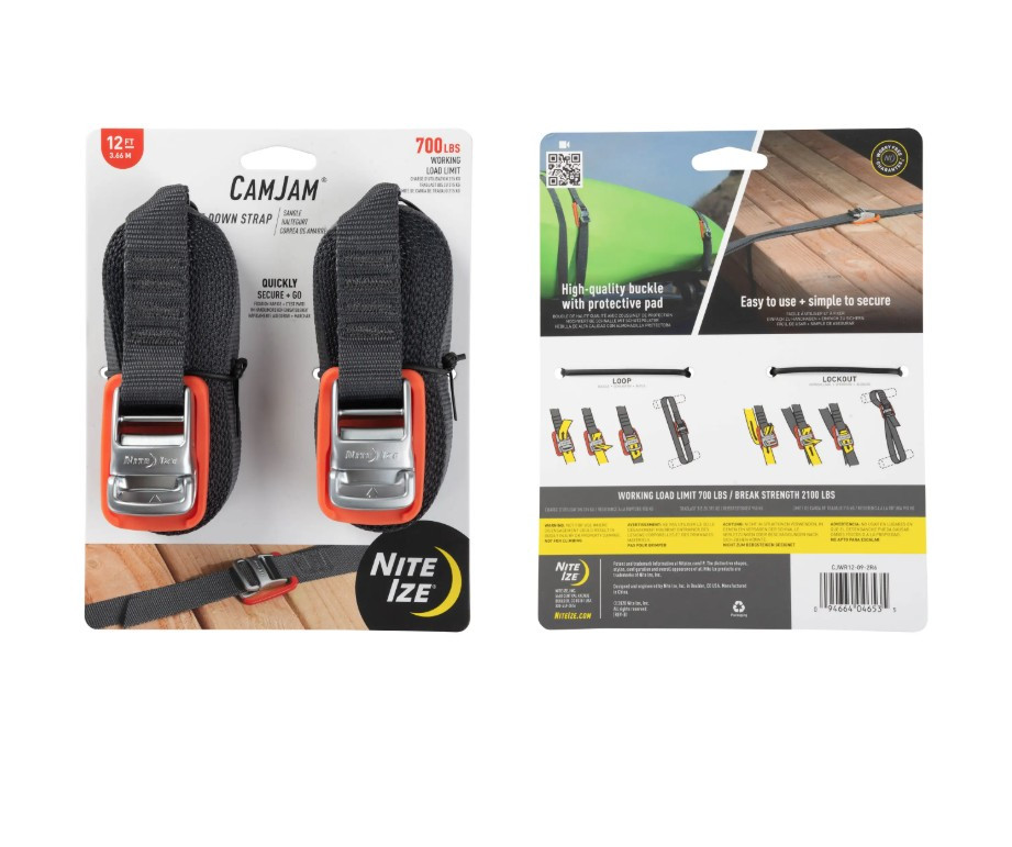CamJam® Tie Down Straps 12'