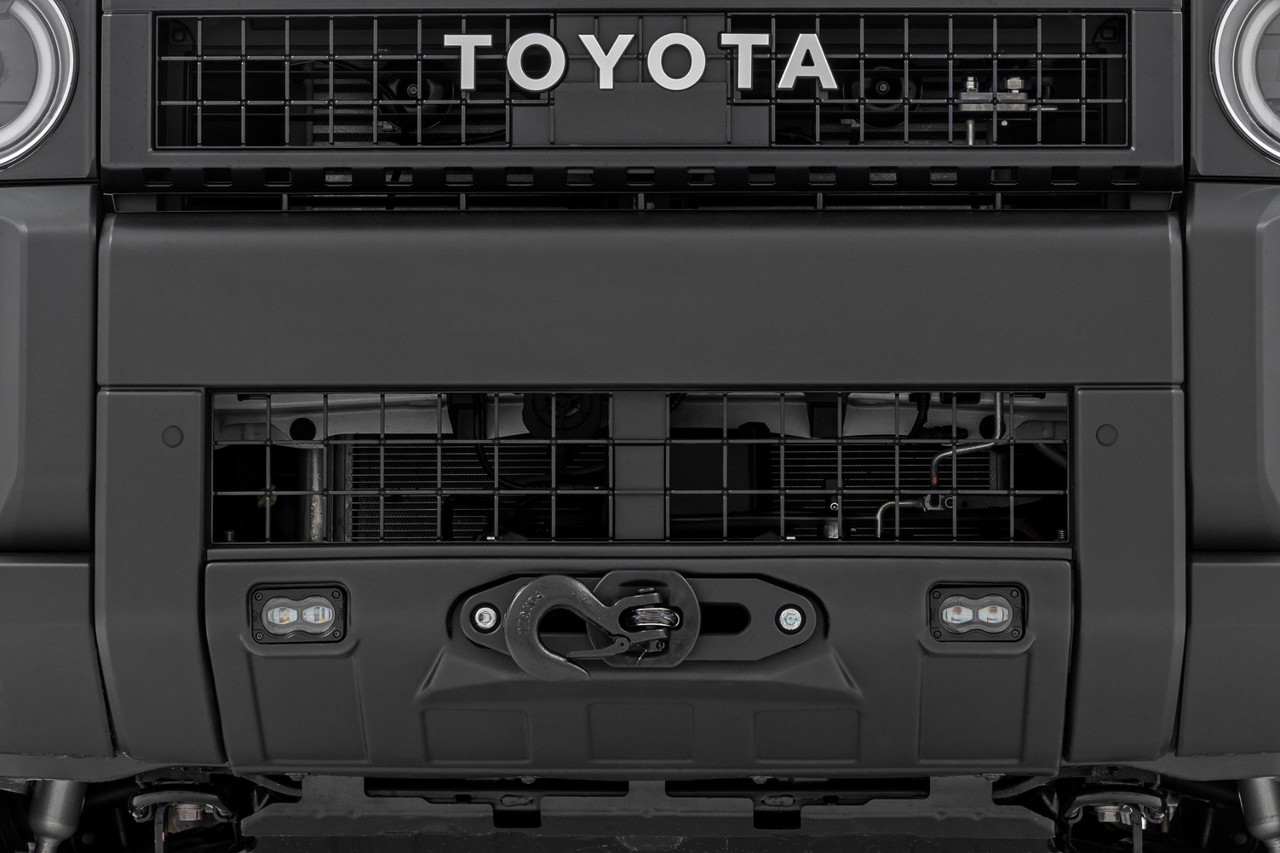 Rough Country - FXS Hidden Winch Mount - White SAE - PRO1200S - Toyota Land Cruiser (24-26) - 10749 - 10749