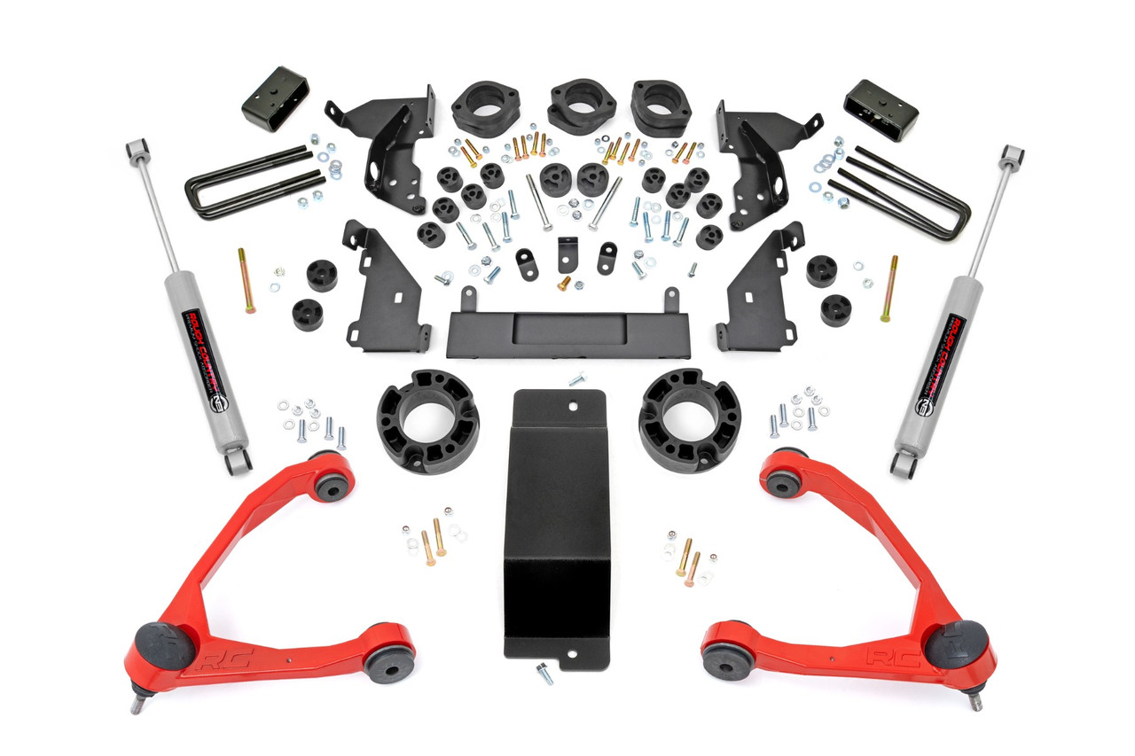 Rough Country - 4.75 Inch Lift Kit - Combo - Red UCA - Chevy/GMC 1500 (14-15) - 294.20RED