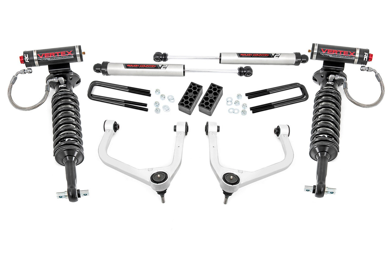 Rough Country - 3.5 Inch Lift Kit - Vertex/V2 - Chevy Silverado 1500 2WD/4WD (2019-2024 & Classic) - 29557