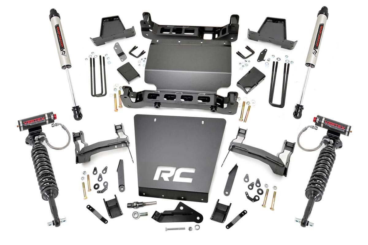 Rough Country - 7 Inch Lift Kit - Bracket - Vertex/V2 Shks - Chevy/GMC 1500 (14-16) - 29857