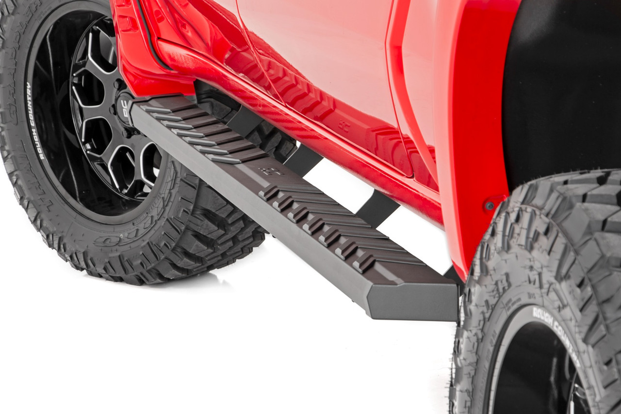 Rough Country - BA2 Running Board - Side Step Bars - Chevy/GMC 1500/2500HD/3500HD (19-26) - 41002A - 41002A