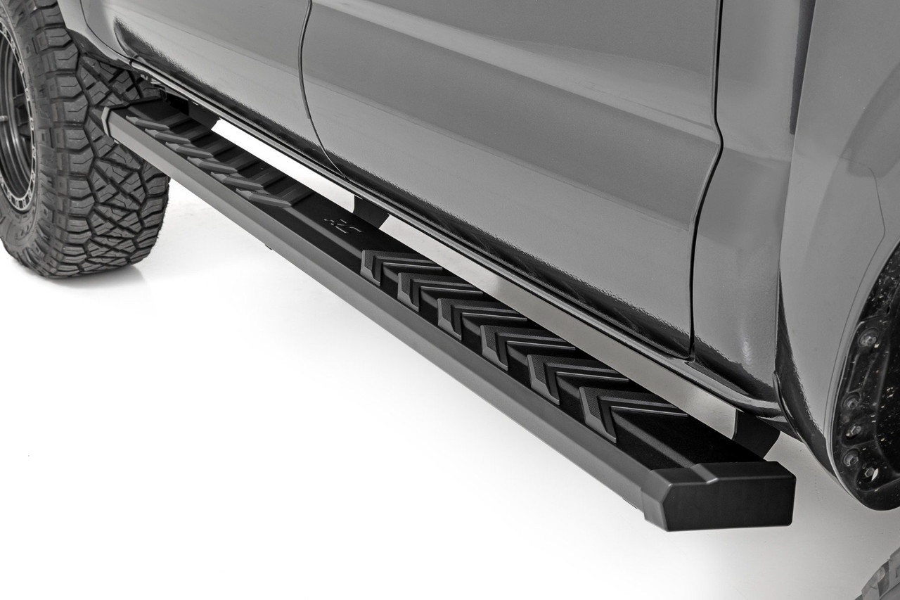 Rough Country - BA2 Running Boards - Side Step Bars - Double Cab - Toyota Tacoma (05-23) - 41009A - 41009A