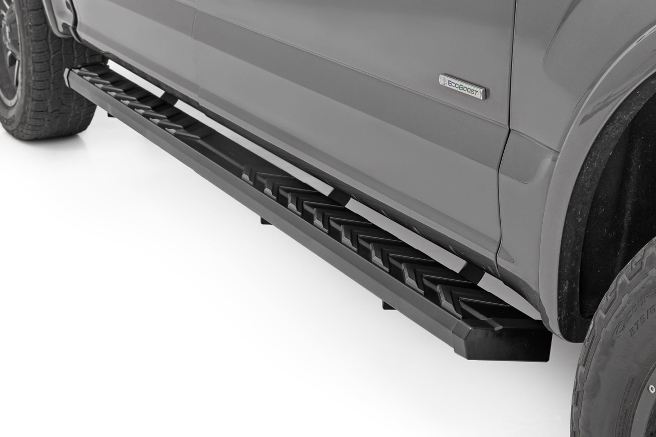 Rough Country - BA2 Running Board - Side Step Bars - Ford F-150/F-250/F-350 2WD/4WD (15-26) - 41010A - 41010A