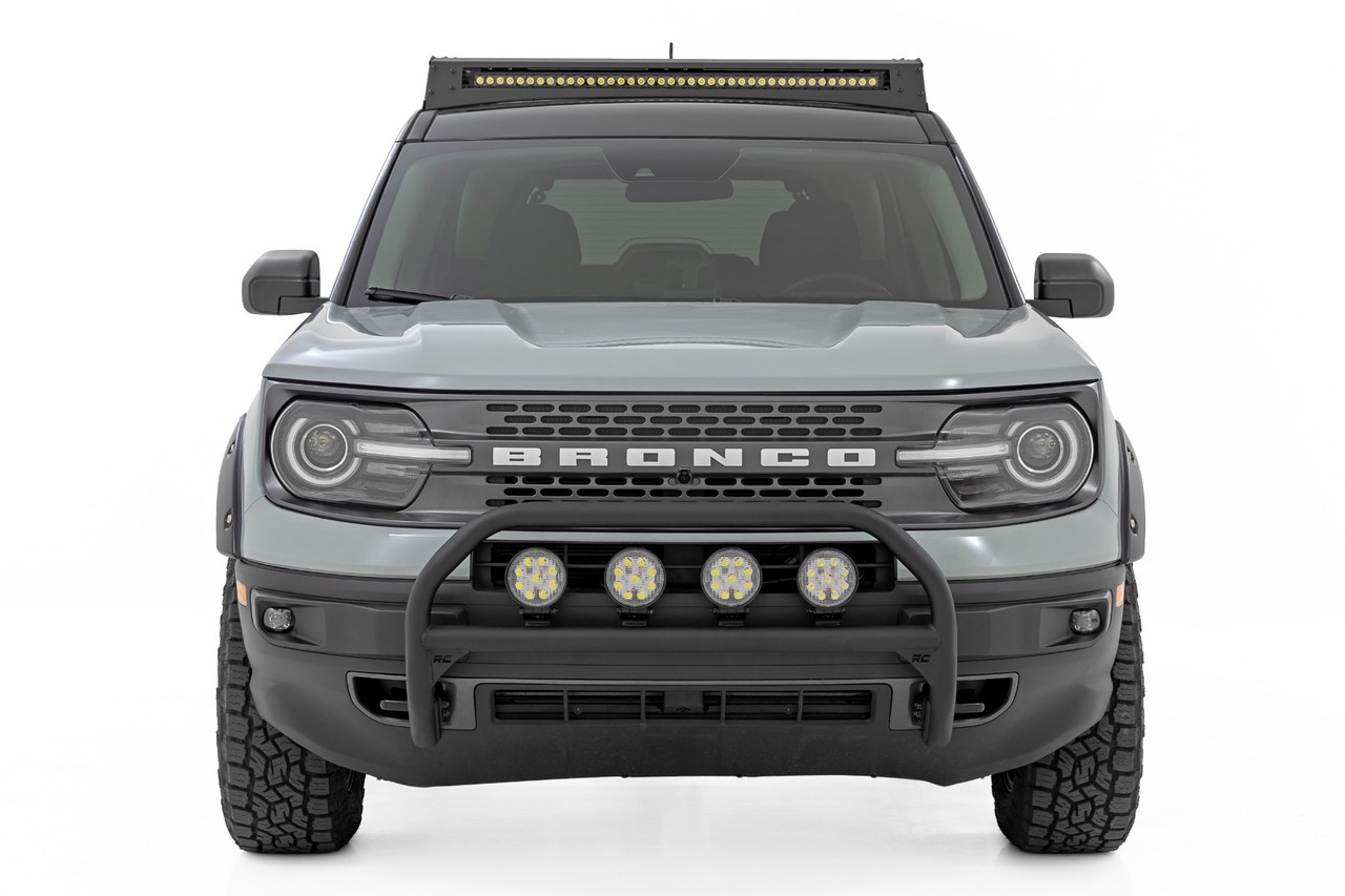 Rough Country - Nudge Bar - w/ Tow Hooks - Spectrum Series LED - Ford Bronco Sport 4WD (21-24) - 51157 - 51157