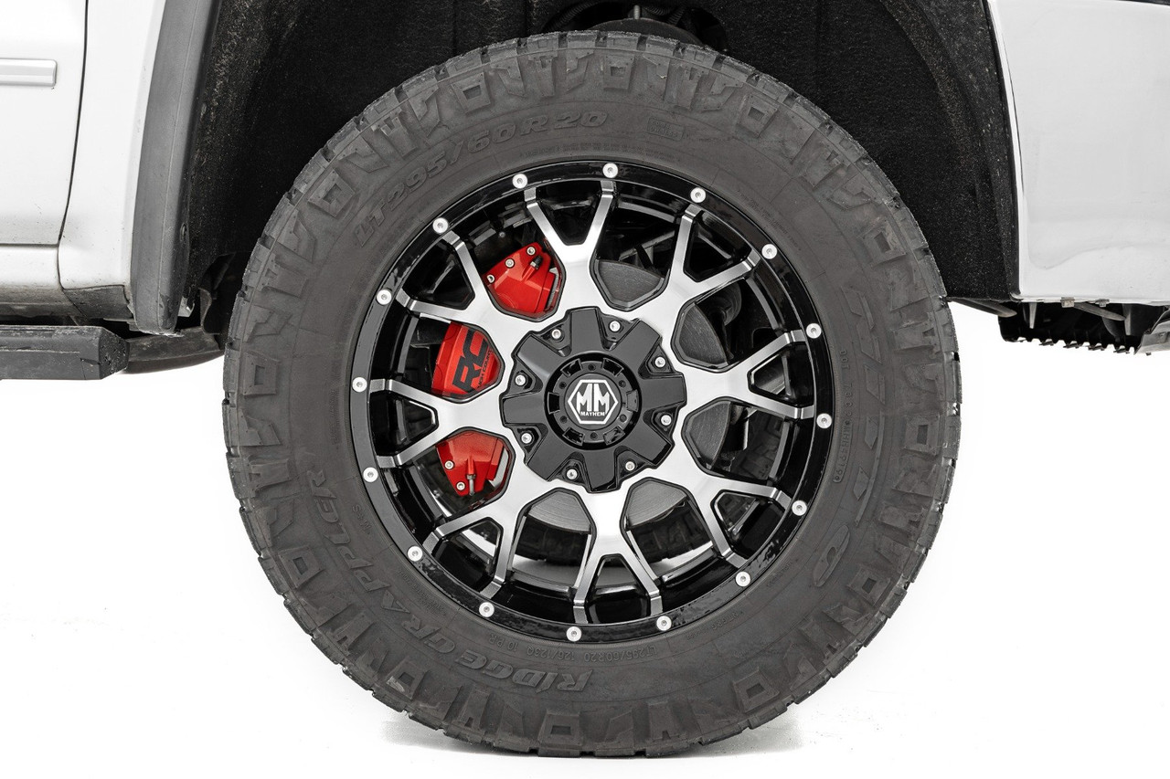 Rough Country - Caliper Covers - Front and Rear - Red - Chevy/GMC 2500HD/3500HD (20-26) - 71110 - 71110