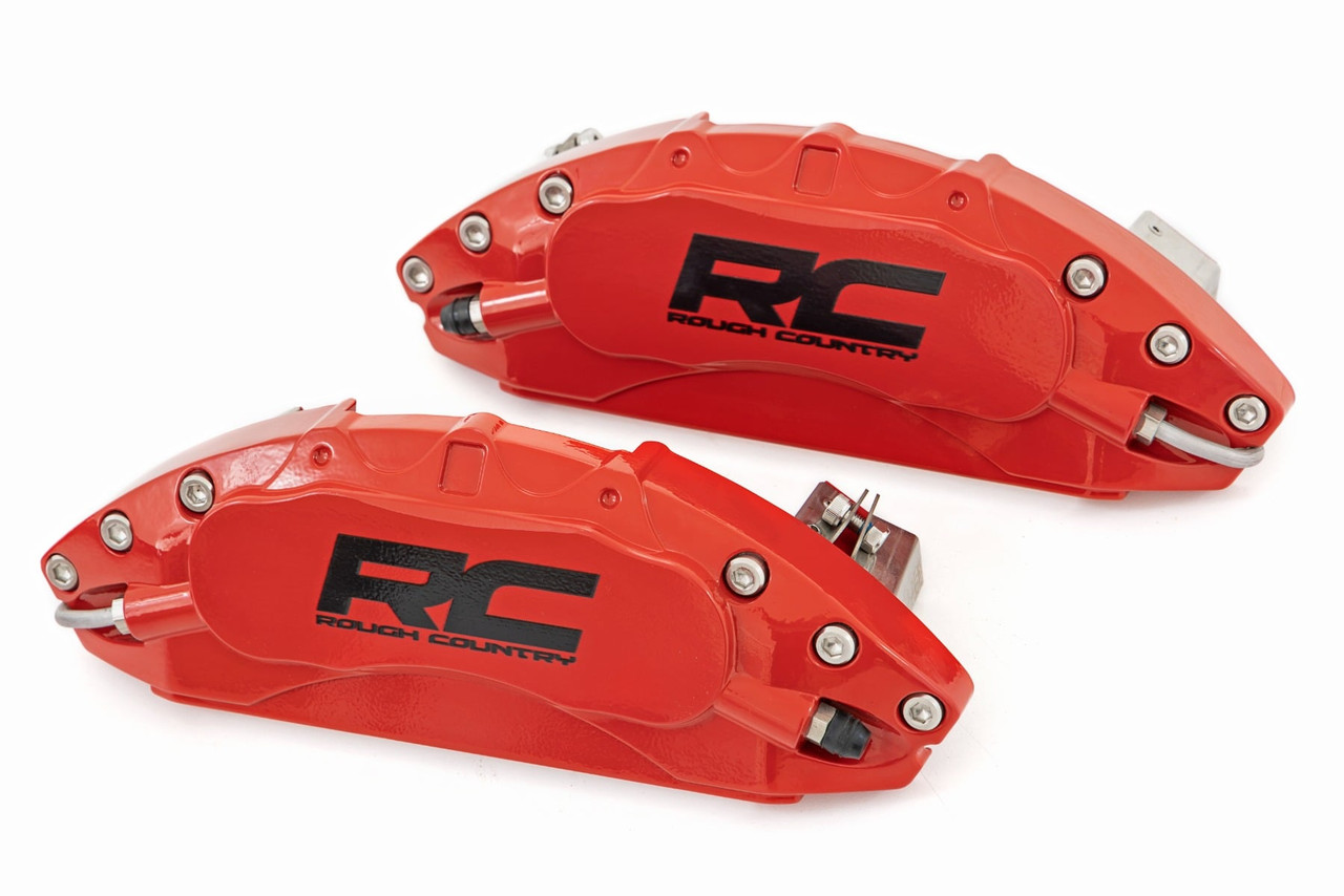 Rough Country - Caliper Covers - Front and Rear - Red - Chevy/GMC 2500HD/3500HD (20-26) - 71110 - 71110