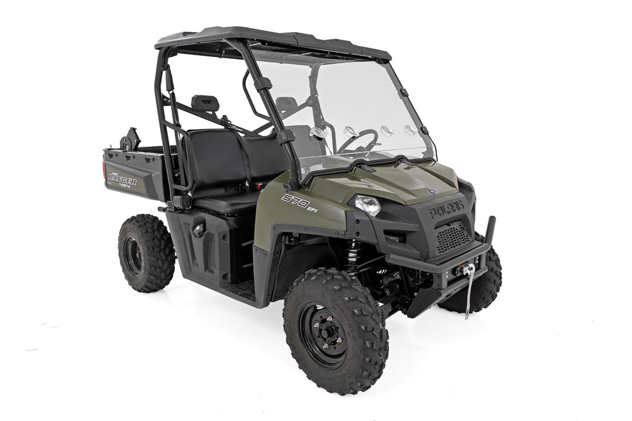 Rough Country - Vented Full Windshield - Scratch Resistant - Polaris Ranger 570 - 98162310 - 98162310