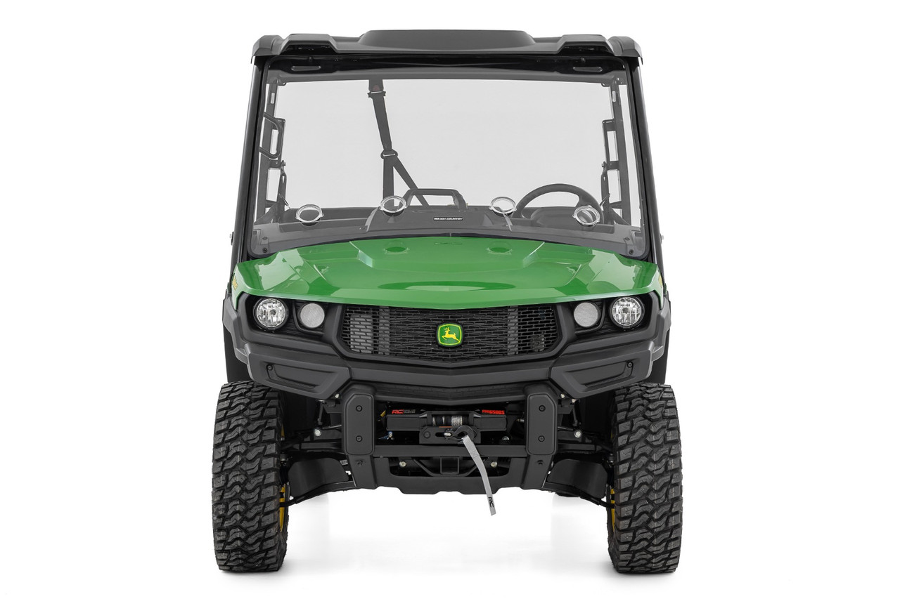 Rough Country - Vented Full Windshield - Scratch Resistant - John Deere Gator XUV 835  - 98222275 - 98222275