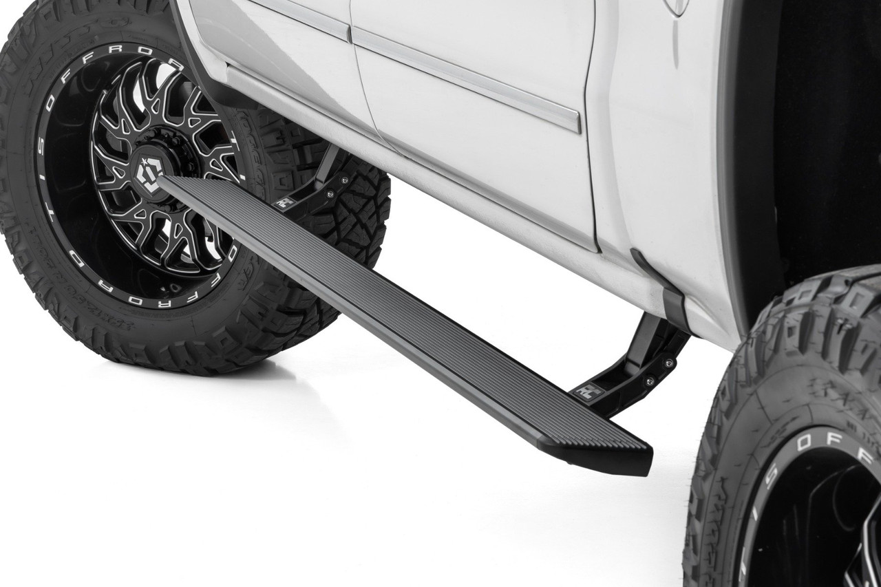 Rough Country - Power Running Boards - HT-Series - Crew Cab - Chevy/GMC 1500/2500HD/3500HD 2WD/4WD - ESR51518 - ESR51518