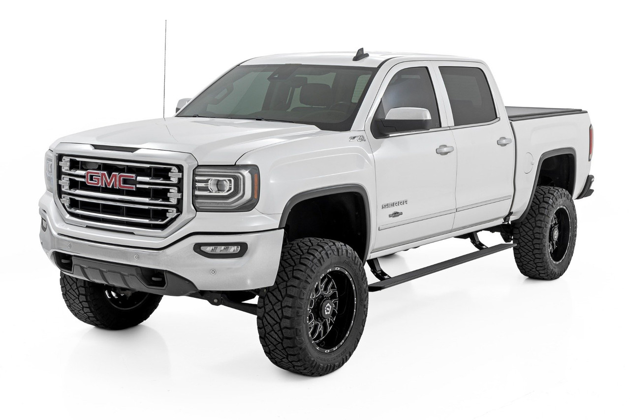 Rough Country - Power Running Boards - HT-Series - Crew Cab - Chevy/GMC 1500/2500HD/3500HD 2WD/4WD - ESR51518 - ESR51518