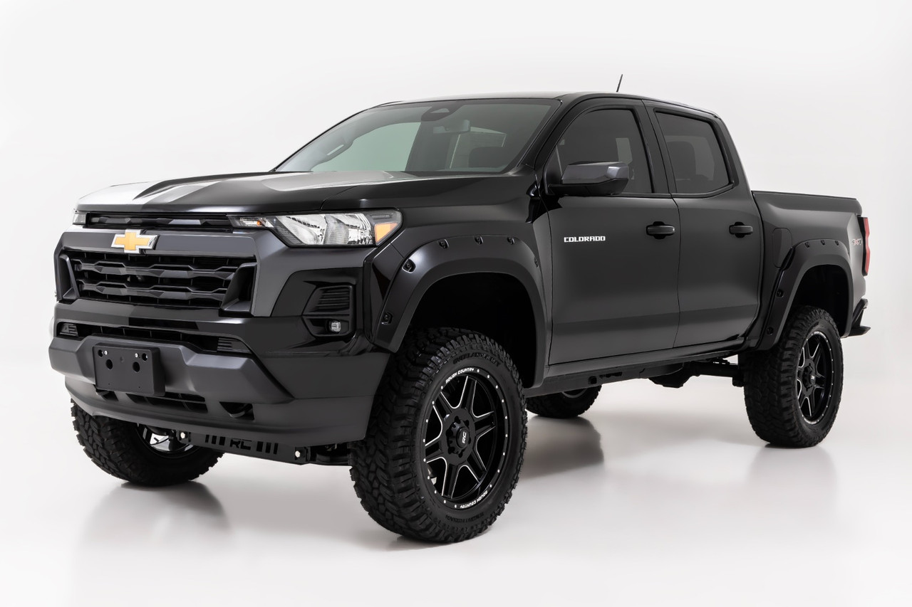 Rough Country - Pocket Fender Flares - GBF Sunrise Orange - Chevy Colorado 2WD/4WD (23-26) - F-C12311-GBF - F-C12311-GBF