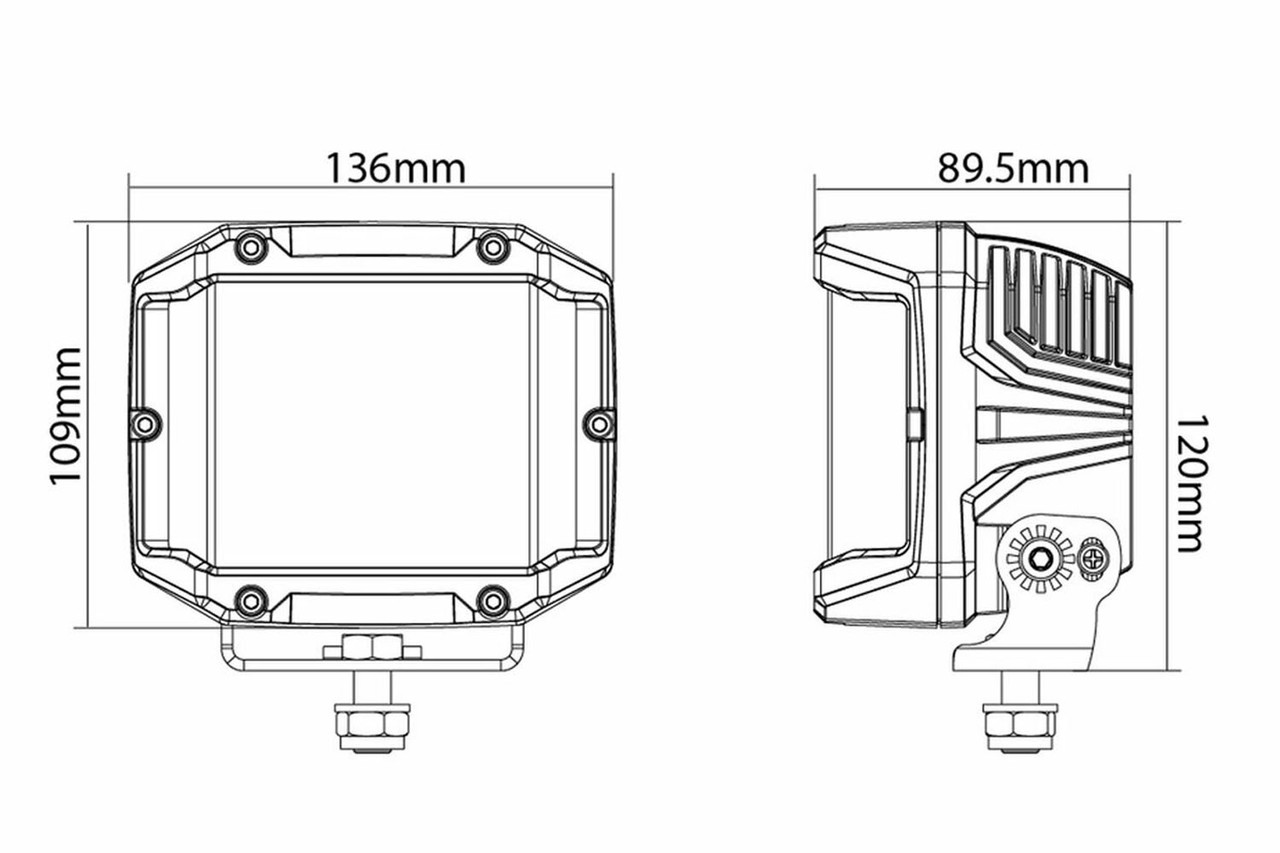 5" Universal LED Light Kit With Side Shooters
