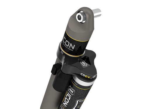 ICON 2020-2023 Jeep Gladiator 1.5" Lift Rear V.S. 2.5 Aluminum Series Shock Absorbers Piggyback Reservoir w/ CDEV Pair - 27727EP