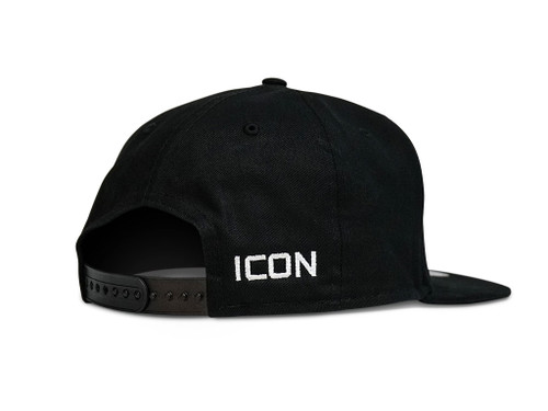 ICON Snapback Hat Black w/ Shield Logo New Era 9fifty - ICON-HAT-SHIELDSNAPNE