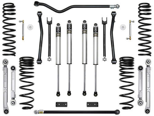 20-UP JEEP GLADIATOR 2.5" STAGE 5 SUSPENSION SYSTEM (BILLET) - K22105