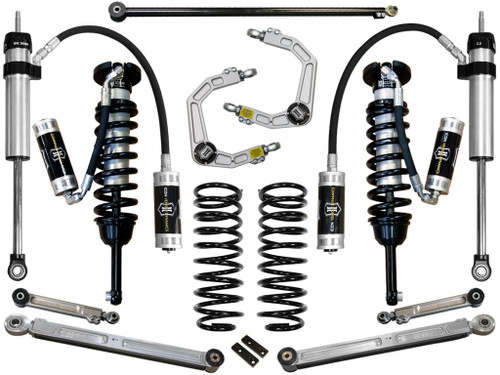 ICON 2010-2024 Toyota 4Runner/2010-2014 Toyota FJ Cruiser 0-3.5" Lift Stage 6 Suspension System Billet UCA - K53066