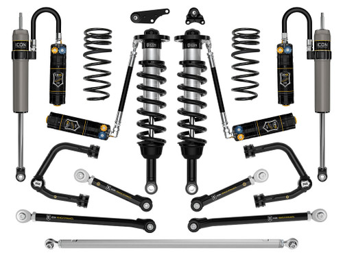 ICON 2024-2025 Toyota Tacoma 1.25-3" Lift Stage 12 Suspension System Tubular - K53302T