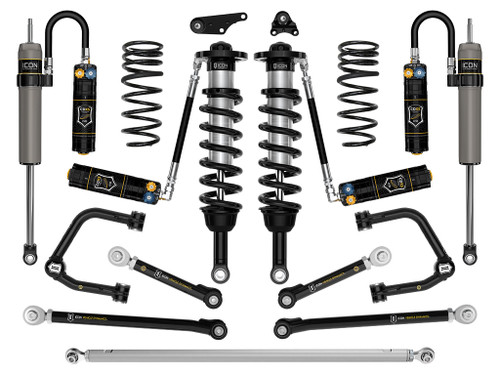 ICON 2024-2025 Toyota Tacoma 1.25-3" Lift Stage 12 Suspension System Tubular Overland Rear Springs - K53302TX