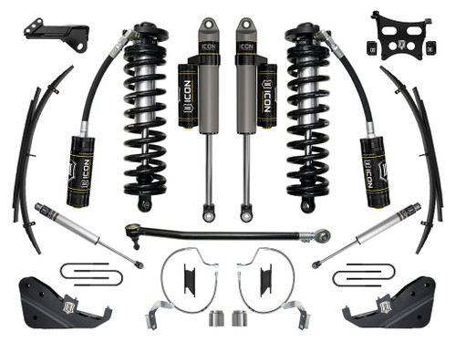 ICON 2023-2025 Ford F-250/F-350 Super Duty 4WD 4-5.5" Lift Stage 4 Coilover Conversion System w/ Expansion Packs - K63174L