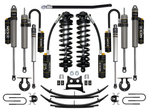 ICON 08-10 Ford F250/F350 2.5-3" Lift Stage 5 Coilover System w/ Leaf Springs - K63185