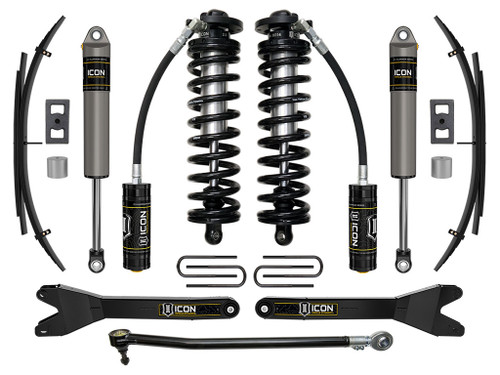 ICON 2023-2025 Ford F-250/F-350 Super Duty 4WD 2.5-3" Lift Stage 2 Coilover Conversion System w/ Radius Arms & Expansion Packs - K63202RL