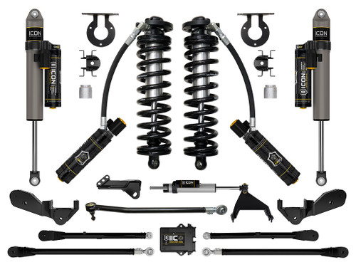 ICON 2023-2025 Ford F-250/F-350 Super Duty 4WD 2.5-3" Lift Stage 6 Coilover Conversion System with 4-Link - K63206