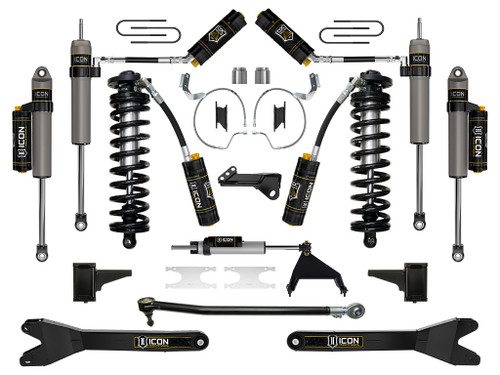 ICON 2023-2025 Ford F-250/F-350 Super Duty 4WD 4-5.5" Lift Stage 7 Coilover Conversion System w/ Radius Arms - K63217R