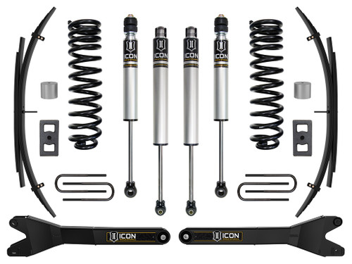 ICON 2023-2025 Ford F-250/F-350 Super Duty 4WD Diesel 2.5" Lift Stage 1 Suspension System w/ Radius Arms and Expansion Packs - K65890RL