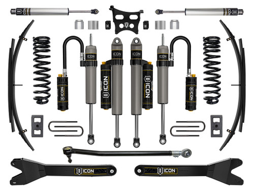 ICON 2023-2025 Ford F-250/F-350 Super Duty 4WD Gas 2.5" Lift Stage 5 Suspension System w/ Radius Arms and Expansion Packs - K65899RL