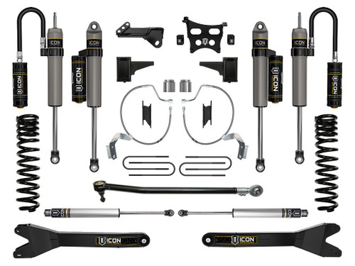 ICON 2023-2025 Ford F-250/F-350 Super Duty 4WD Diesel 4.5" Lift Stage 4 Suspension System w/ Radius Arms - K65903R