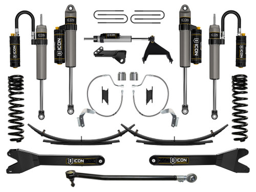 ICON 2023-2025 Ford F-250/F-350 Super Duty 4WD Diesel 4.5" Lift Stage 5 Suspension System w/ Radius Arms & Expansion Packs - K65904RL