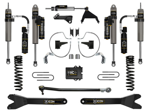 ICON 2023-2025 Ford F-250/F-350 Super Duty 4WD Diesel 4.5" Lift Stage 8 Suspension System w/ Radius Arms - K65907R