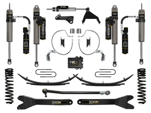 ICON 2023-2025 Ford F-250/F-350 Super Duty 4WD Diesel 4.5" Lift Stage 8 Suspension System w/ Radius Arms & Expansion Packs - K65907RL