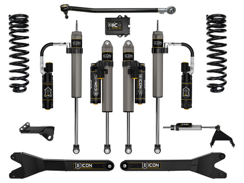 ICON 2023-2025 Ford F-250/F-350 Super Duty 4WD Diesel 2.5" Lift Stage 6 Suspension System w/ Radius Arms - K65918R