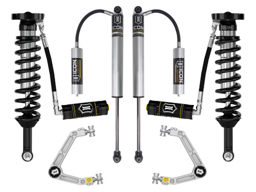 ICON 2023-2024 GMC Canyon AT4 Denali & Elevation/Chevrolet Colorado Trail Boss 1.75-2.5" Lift Stage 3 Suspension System w/ Billet Upper Control Arms - K73083