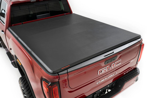 Rough Country - Soft Tri-Fold Bed Cover - 6'9 in. Bed - Chevy/GMC 2500HD/3500HD (20-25) - 41120690A